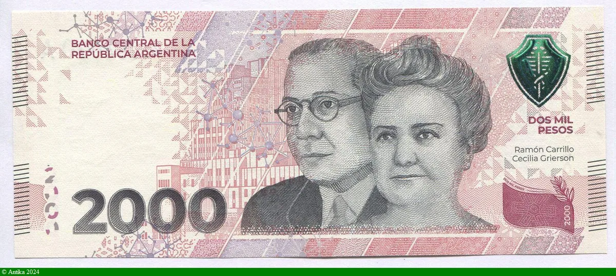 2000 Pesos Ramon Carillo Cécilia Grierson