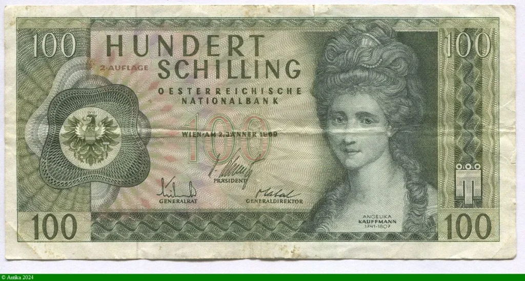 100 Schilling Angélika Kauffmann