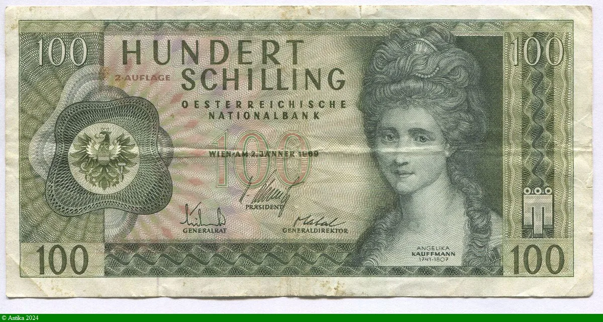 100 Schilling Angélika Kauffmann