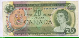20 Dollars Elizabeth II & Armoiries