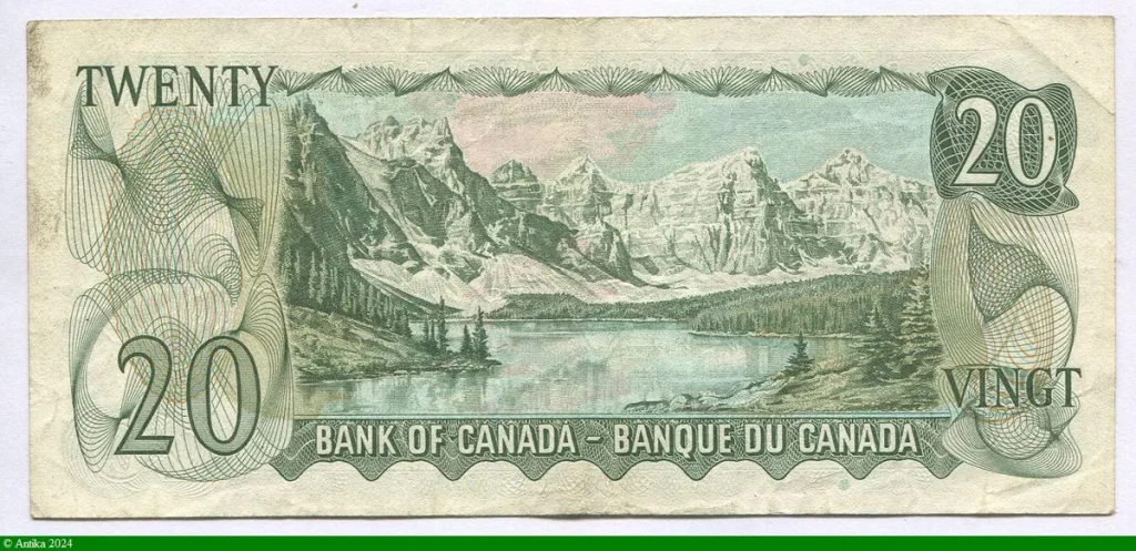 20 Dollars Elizabeth II & Armoiries