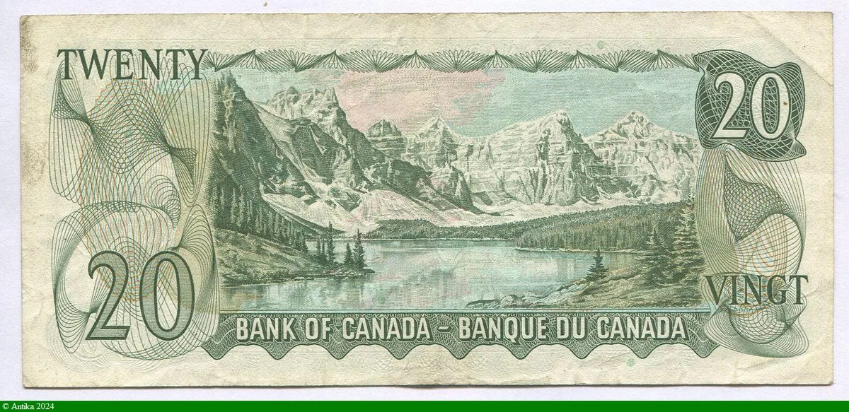 20 Dollars Elizabeth II & Armoiries