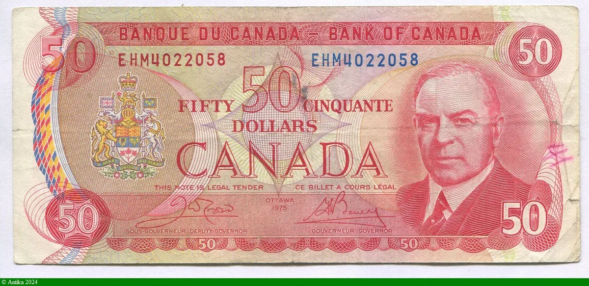 50 Dollars Portrait William Lyon MacKenzie King
