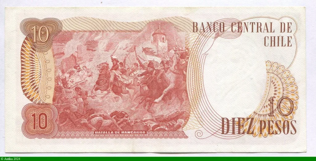 10 Pesos B.O Higgins