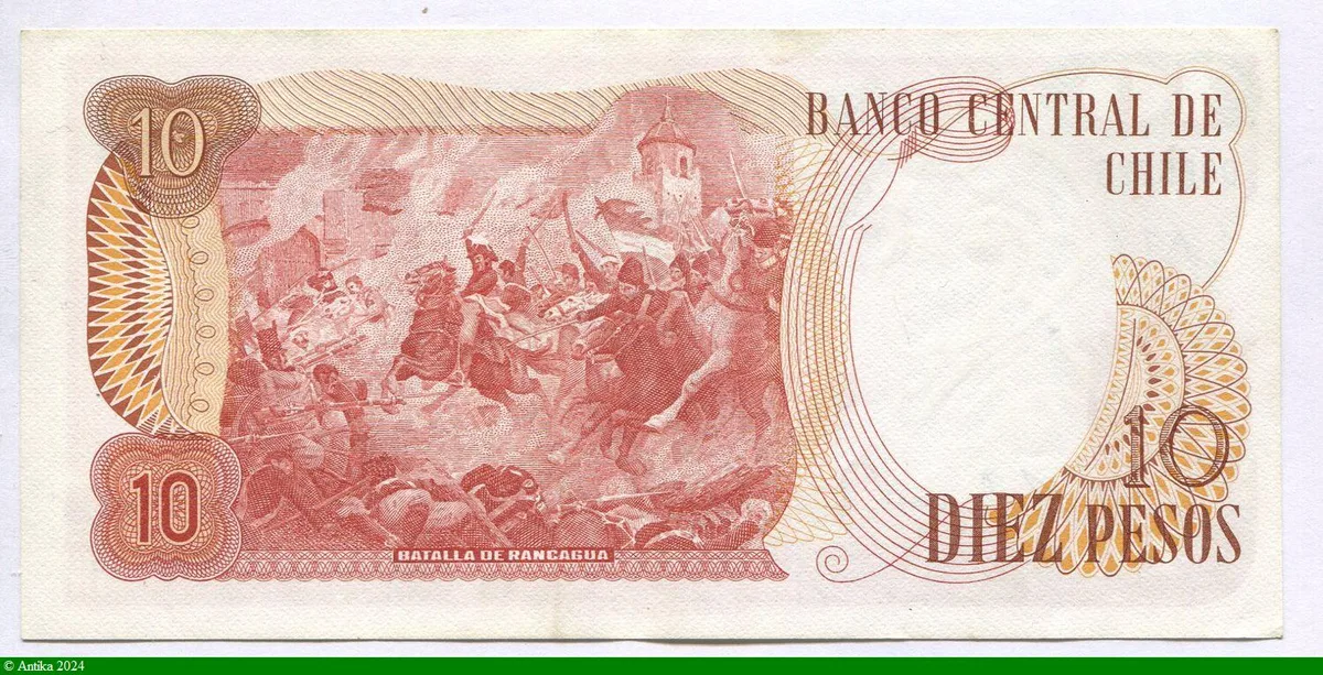 10 Pesos B.O Higgins