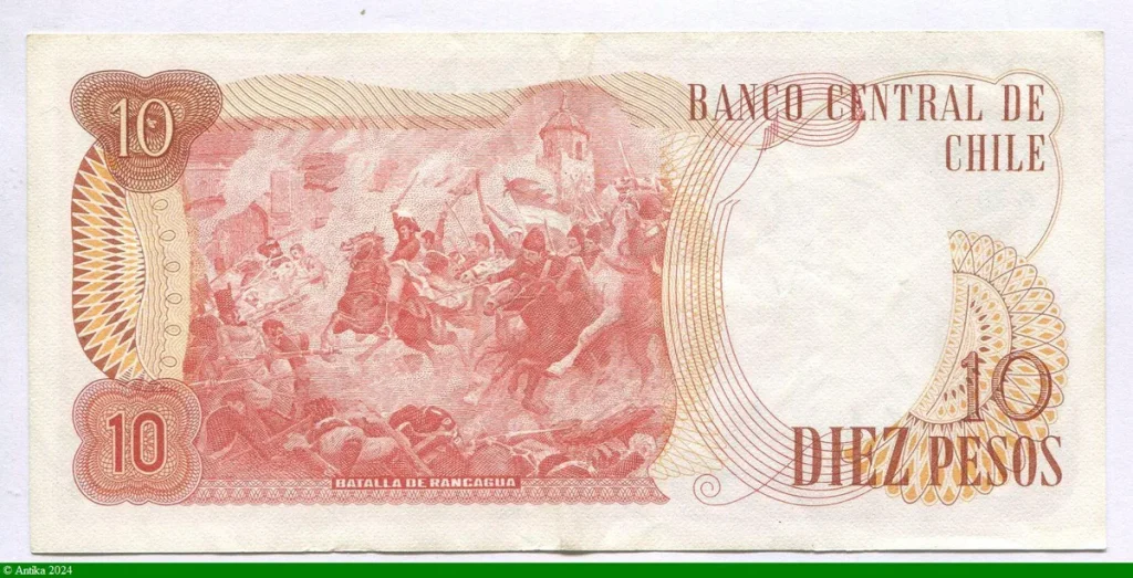 10 Pesos B.O Higgins