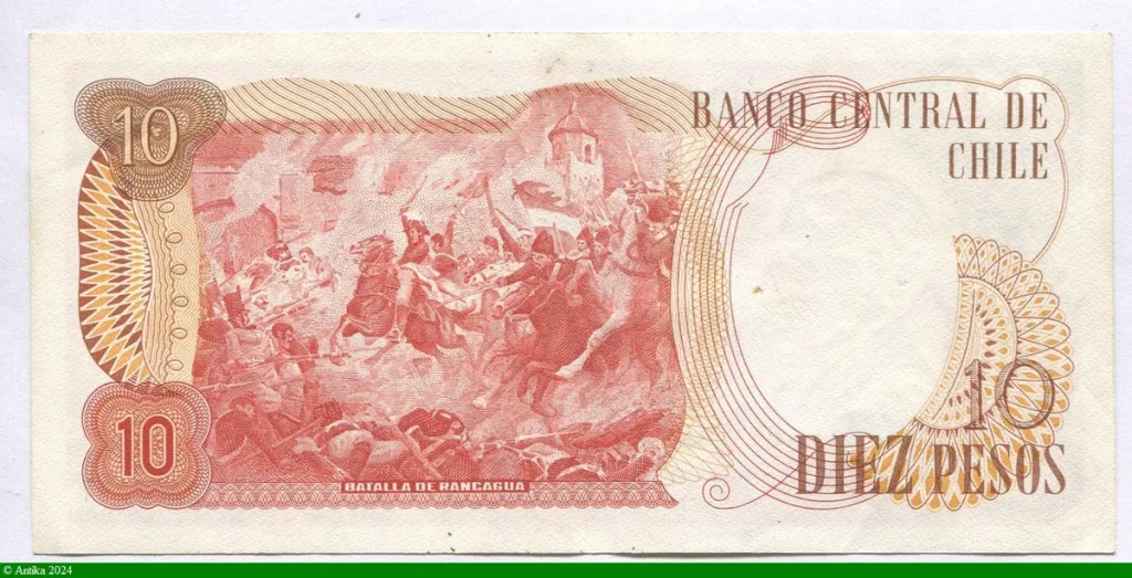 10 Pesos B.O Higgins