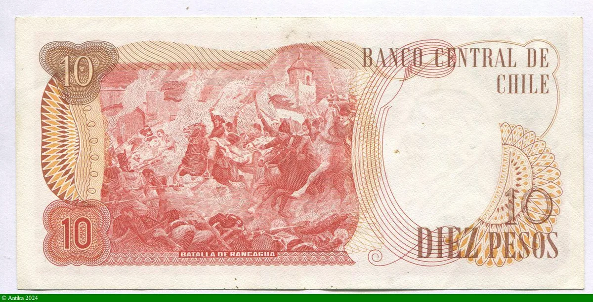 10 Pesos B.O Higgins