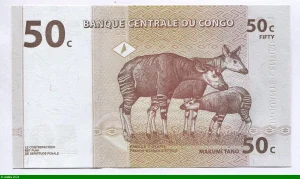 50 Centimes Tête d' Okapi