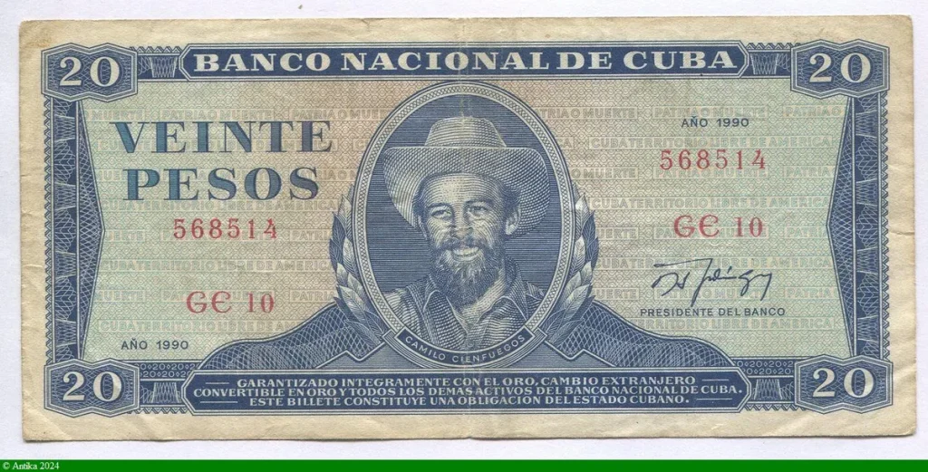 20 Pesos Camilo Cienfuegos