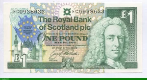 1 Pound The Royal Bank of Scotland Lord Ilay & Château Edimbourg * *
