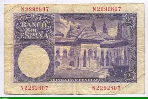25 Pesetas Isaac Albéniz