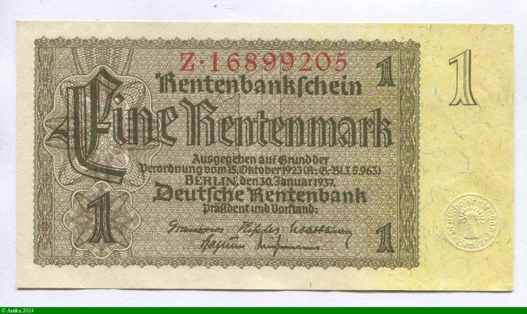 1 Rentenmark Jaune