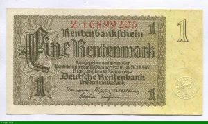 1 Rentenmark Jaune