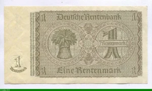 1 Rentenmark Jaune