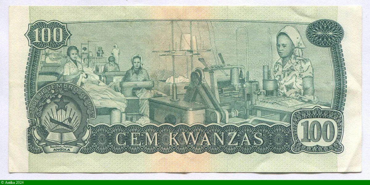 100 Kwanzas Antonio Agostinho