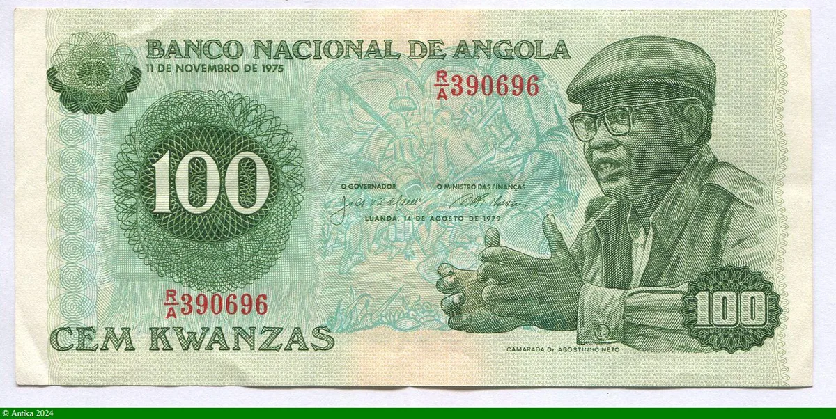 100 Kwanzas Antonio Agostinho
