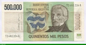 500 000 Pesos Général San Martin