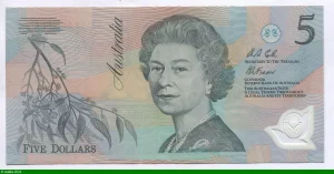 5 Dollars Elzabeth II Polymère
