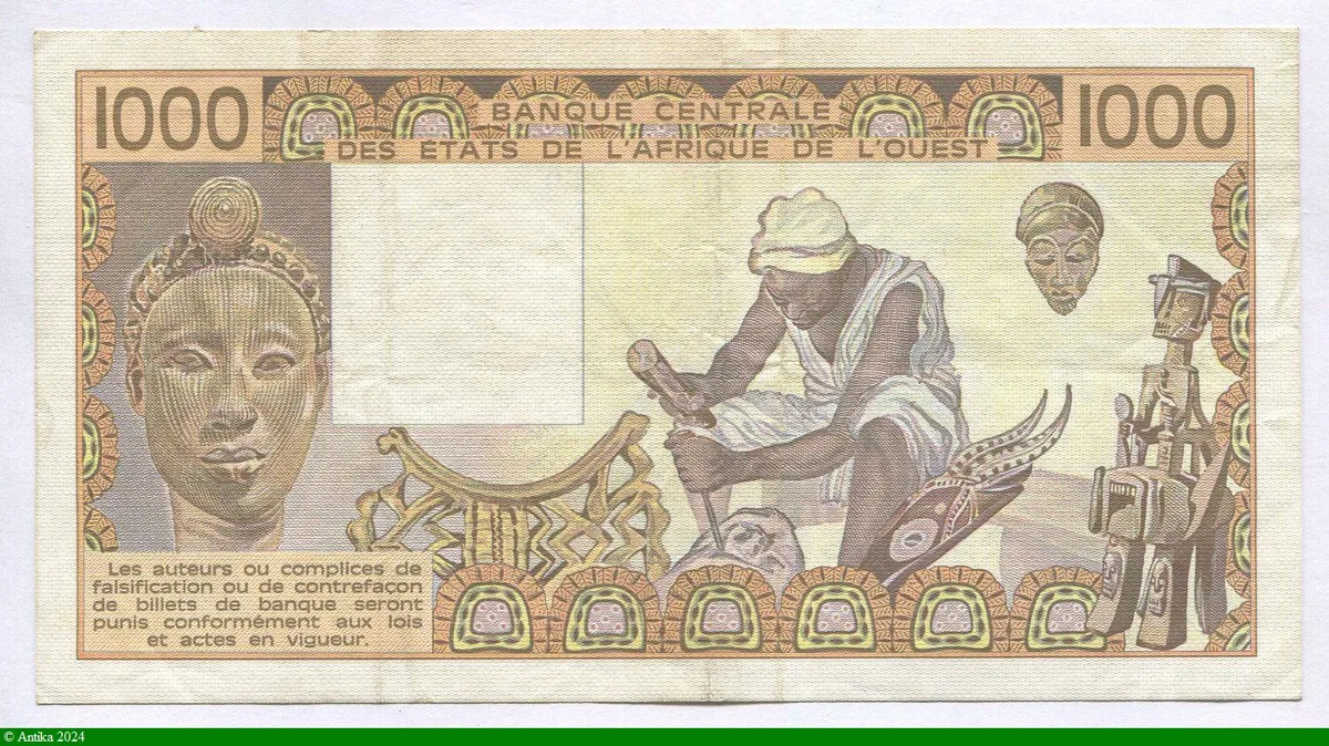 1000 Francs Mines de Phosphate K/ Sénégal