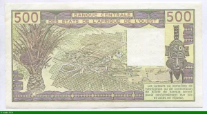500 Francs Viel Homme & Troupeau de Zébus
