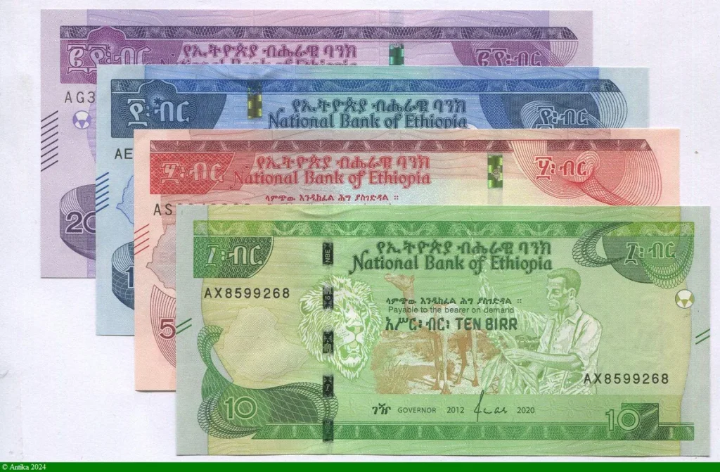 Lot de 4 Billets 10-50-100 200 Bir Lion