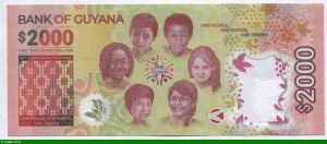 2000 Dollars Commémo 55 ans d'Indépendance Polymère NOUVEAUTE