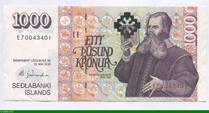 1000 Kronur B.Sveinsson