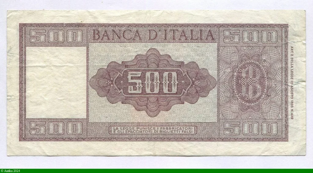 500 Lire Italia