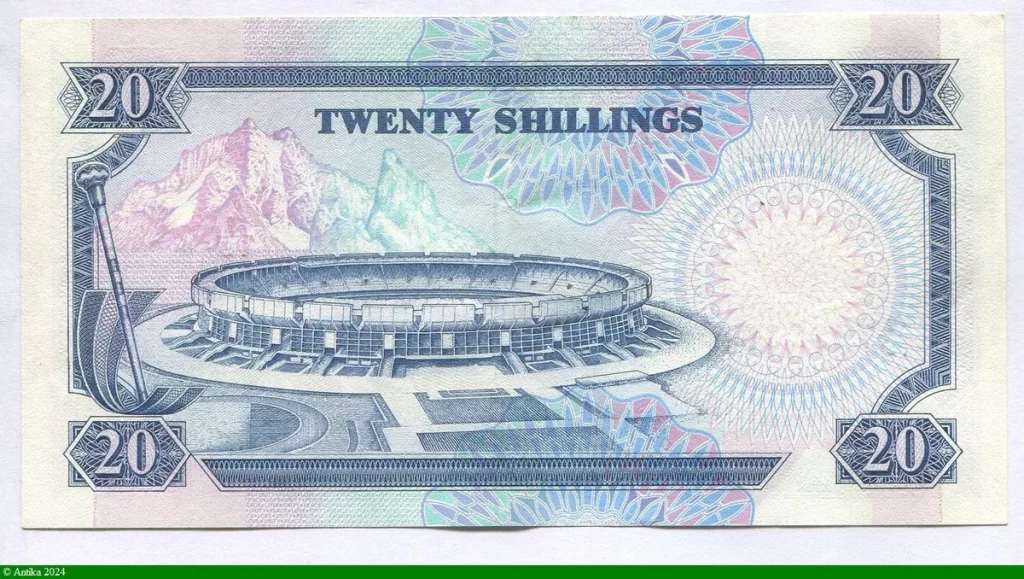 20 Shilingi Président Daniel Toroitich Arap * * *