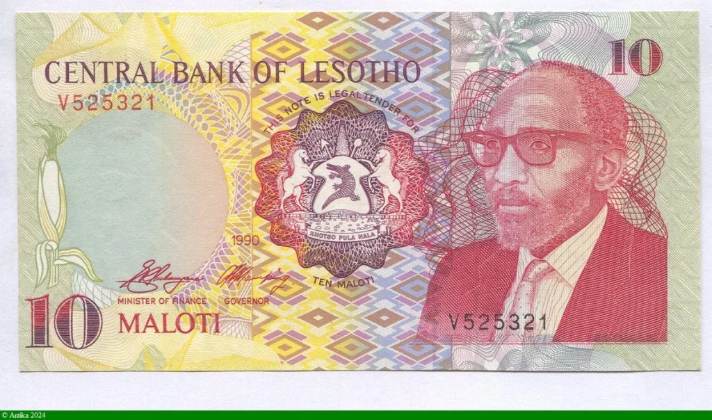 10 Maloti Roi Moshoeshoe II