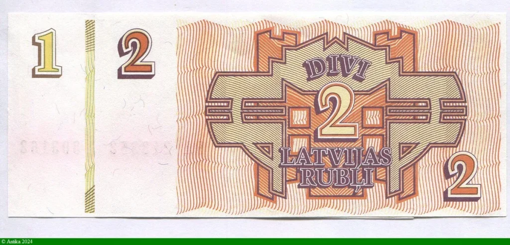 Lotde 2 Billets 1 & 2 Rublis