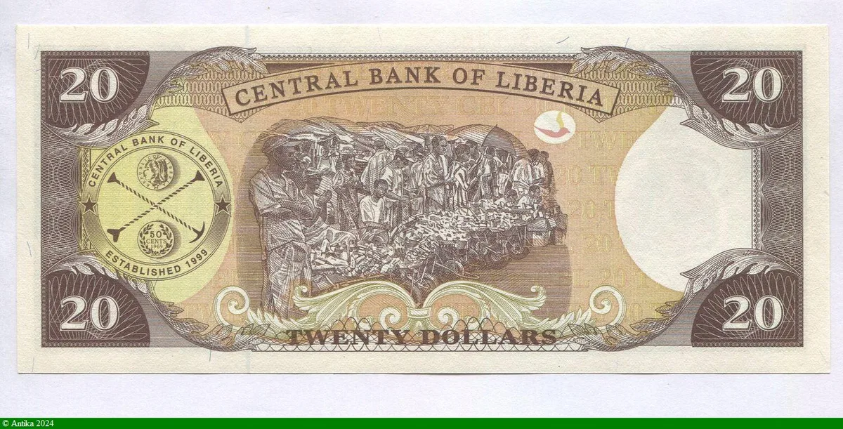 20 Dollars William Tubman