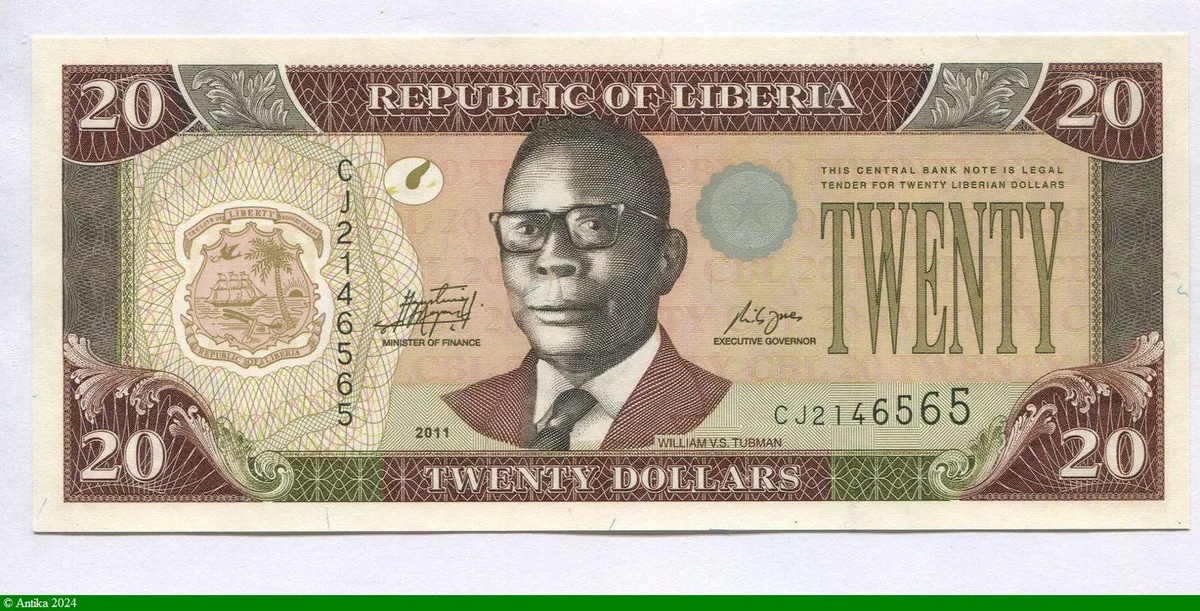 20 Dollars William Tubman