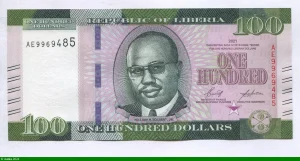 100 Dollars Président William Richard Tolbert NOUVEAUTE