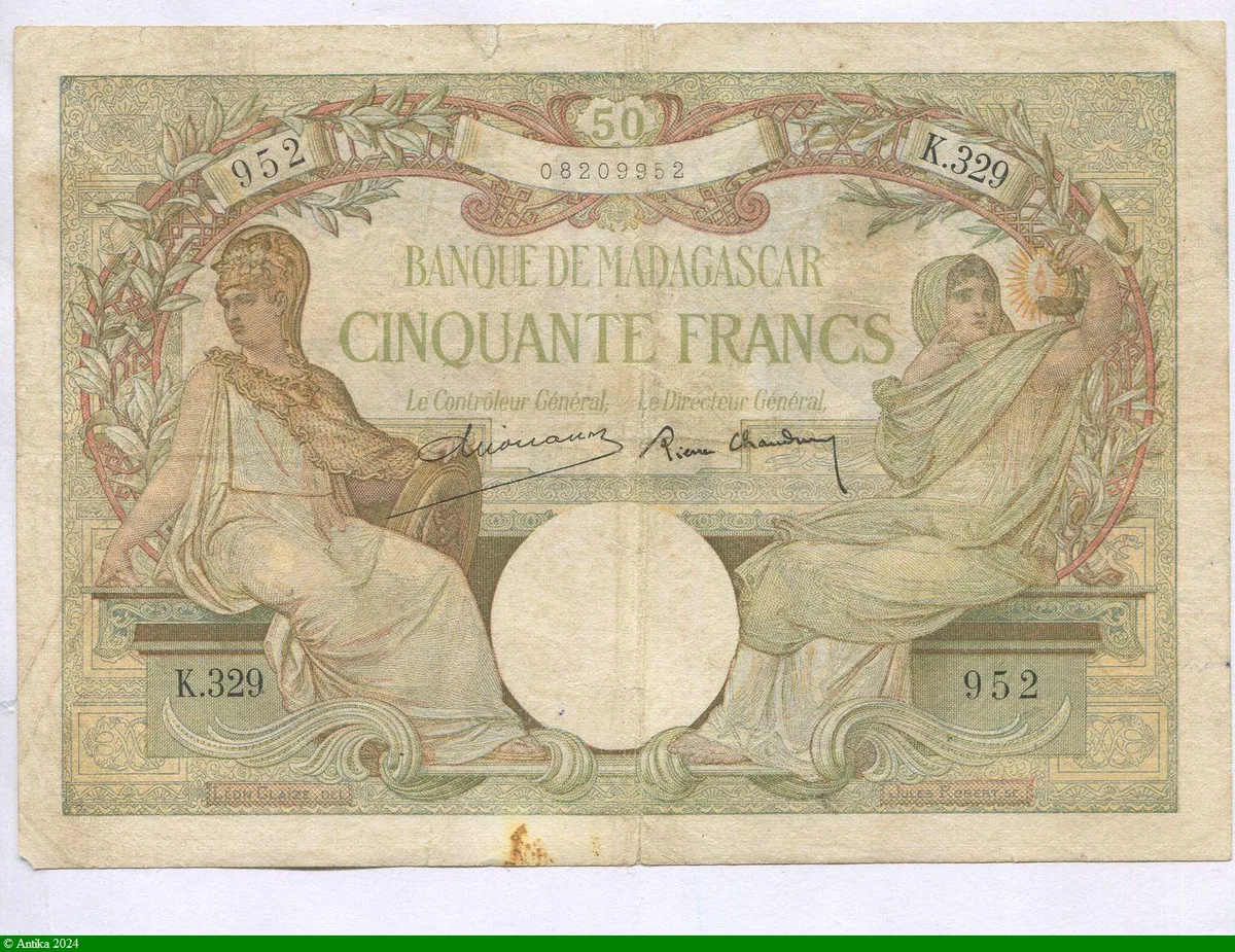 50 Francs Minerve & Vesta