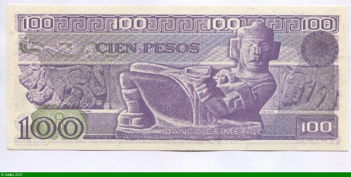 100 Pesos V.Carranza Série VG