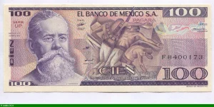 100 Pesos V.Carranza Série UP