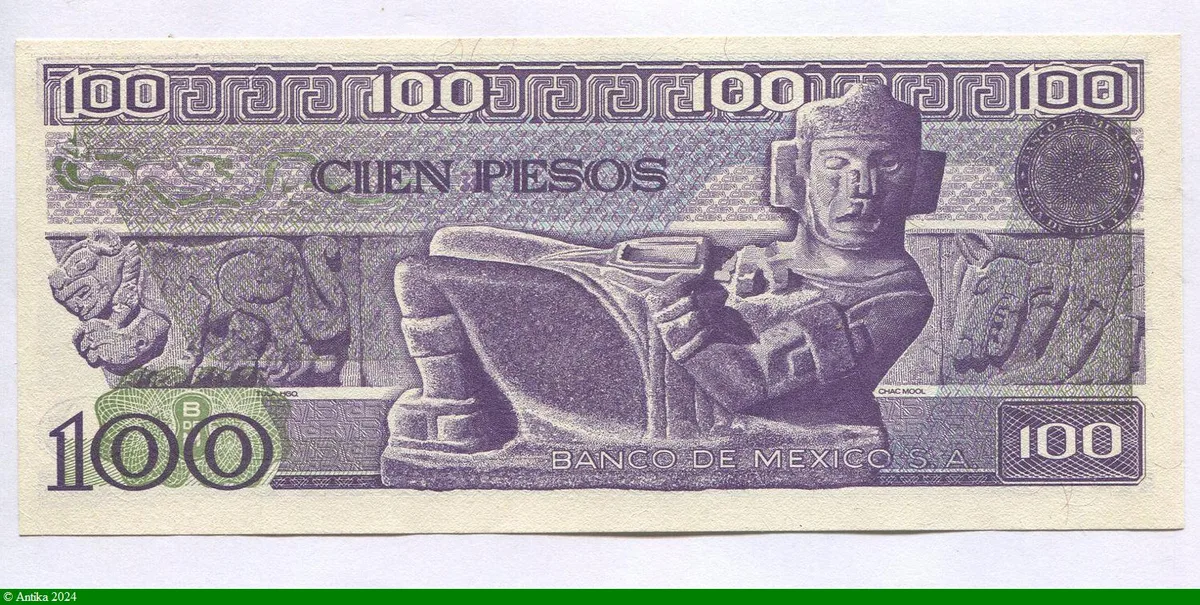 100 Pesos V.Carranza Série UP