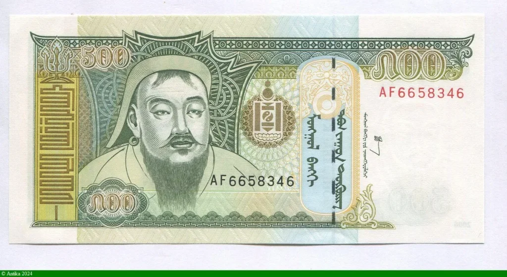 500 Tugrik Gengis Khan
