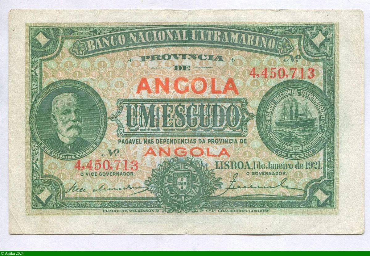 1 Escudo E.De Oliveira Chamico RARE