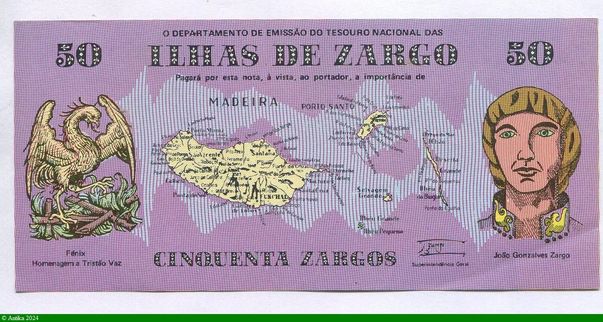 50 Zargos Carte de Madère & Maison typique de Madère