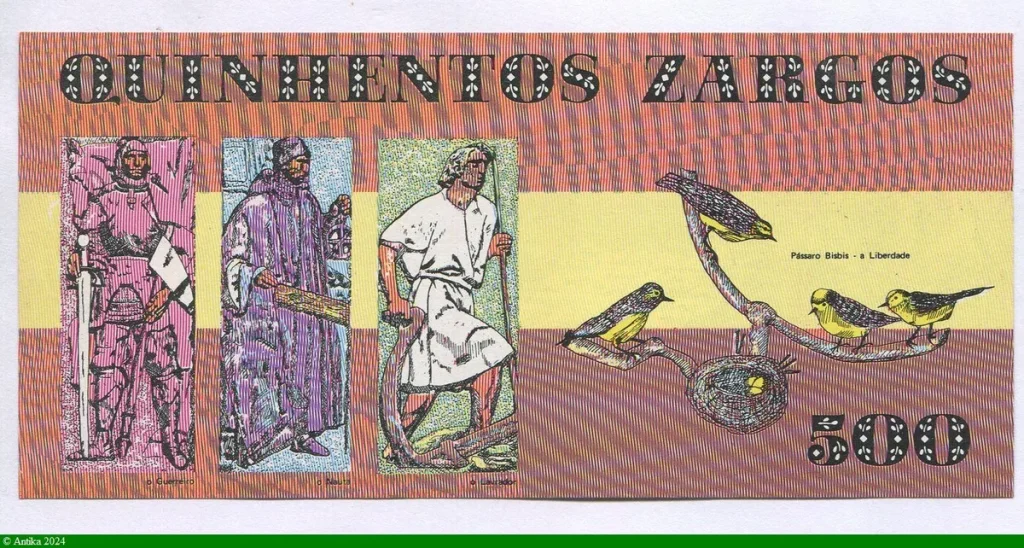 500 Zargo Carte de Madère & Moineaux