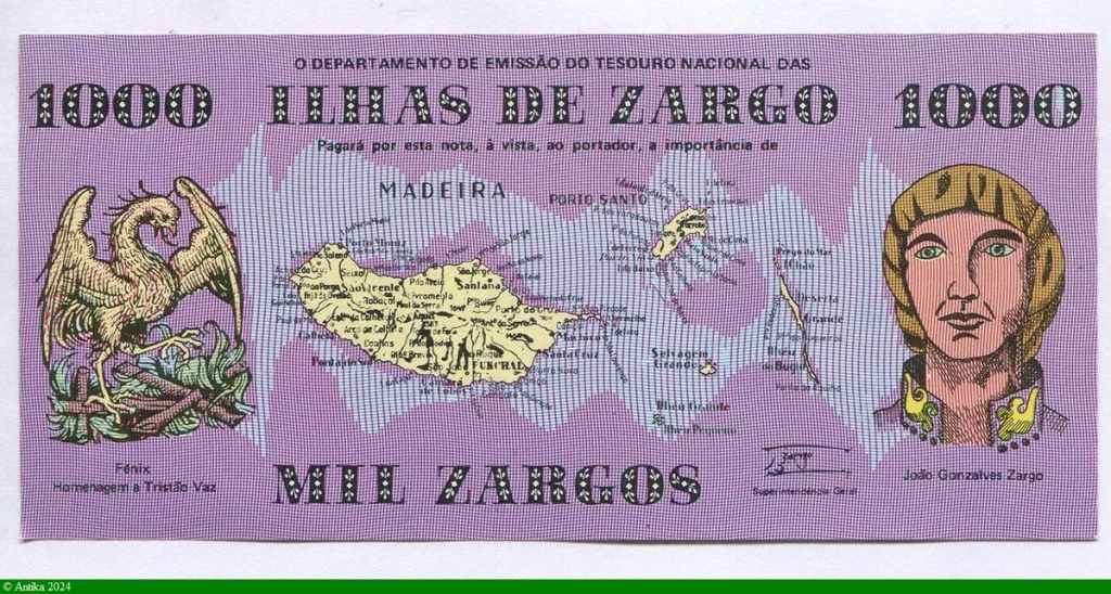 1000 Zargos Carte de Madère & Pyramide