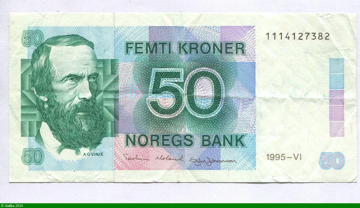 50 Kroner A.O Vinje
