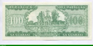 100 Guaranies Général José E.Diaz * *