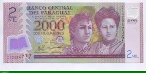 2000 Guaranies Adela & Celsa Speratti