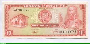 10 Soles de Oro Garcilaso Inca de la Véga