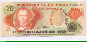 20 Piso Manuel L.Quezon