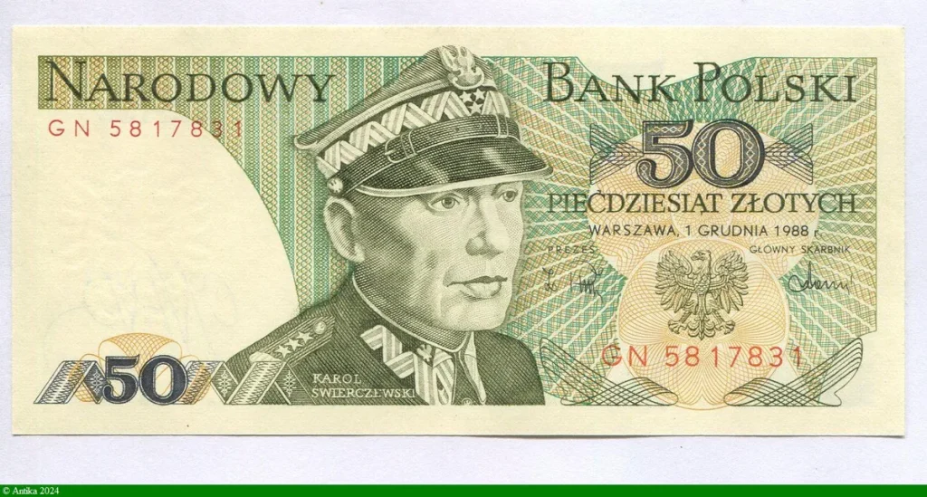 50 Zlotych Karol Swierczewski